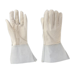 Gants de sécurité en cuir de vachette résistant à la chaleur et à l'abrasion, longs, pour le soudage, adaptés aux environnements à haute température - Product Image 6