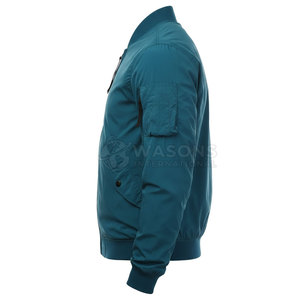 Blouson Bomber Homme Personnalisé en Gros avec Col Montant et Logo Frontal, Conception Coupe-Vent à Capuche - Product Image 5