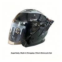 Casques de moto unisexes de luxe ABS, casque demi-face à dégagement rapide, durable, pour les trajets quotidiens en ville, qualité professionnelle, tous usages