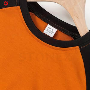 T-shirts personnalisés pour hommes, col rond, coupe ample, en tissu épais, style streetwear - Tissu personnalisé de haute qualité - Product Image 3