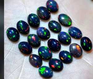 พลอยโอปอลสีดำธรรมชาติจากเอธิโอเปีย หลายสี หลายเฉดสี สำหรับทำเครื่องประดับ - Product Image 1