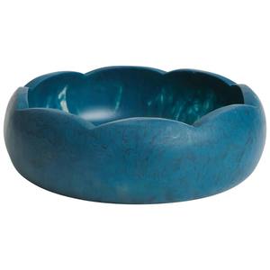 Bol de service artisanal en résine de 10 pouces, couleur personnalisée, style moderne et antique, pour fruits, salades, décoration de cuisine, centre de table, salle à manger, maison - Product Image 1