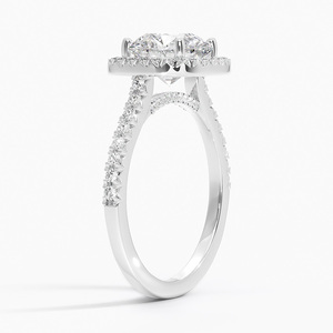 Romantic White Silver <b>Crystal</b> <b>Ring</b> for Women Shiny Wedding Engagement Anniversary Party Jewelry <b>Ring</b> - Product Image 1