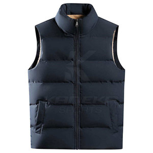 Men's Casual Winter Breathable Bomber <b>Vest</b> with Secure Zipper Closure and Modern Design-Outdoor <b>Utility</b> - Product Image 2