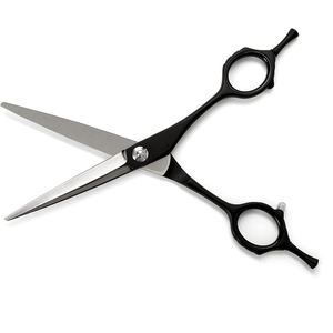Black Coated Stainless Steel Manual Barber Scissors Curved Hair Cutting <b>Shears</b> Salon Grooming <b>Tool</b> by Zoul - Product Image 5