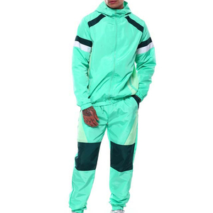 Custom Windbreaker Tracksuit Outfits Nylon Set Suit Sport Jacket Track <b>Zip</b> up Wind Breaker for Men and Pants Windproof Workout - Product Image 1