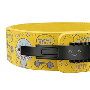 Cinturón de Soporte Lumbar de Cuero para Levantamiento de Pesas, 10mm 13mm, para Hombres y Mujeres, Cinturones de Anime para Powerlifting y Fitness - Product Image 5