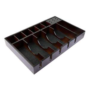 Caja de Almacenamiento Profesional de Madera de Haya de Alta Calidad y Duradera para Barbería, Exhibidor de Madera para Salón de Belleza, Organizador de Tijeras y Peines IKZARSA - Product Image 1