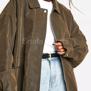 2026 New Design Wholesale High Quality Customizes Fashionable Comfortable Leather Jackets For Women Wear - Product Image 2