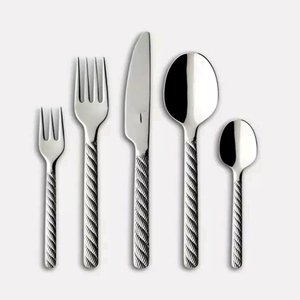 Elegante Juego de Cubiertos con Mango Rosa, Cuchillo, Tenedor y Cuchara de Acero Inoxidable, Aptos para Lavavajillas, Cubiertos para Bodas y Cenas - Product Image 3