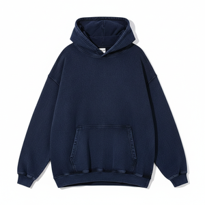 Sudadera con capucha y cremallera, ligera, de mezcla de algodón, cierre frontal con cremallera, ajuste informal, cómoda, estilo urbano para el día a día. - Product Image 5