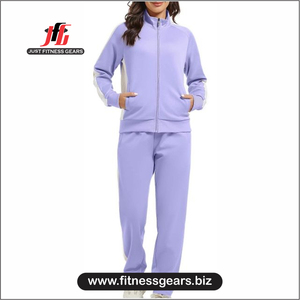 Tracksuit Women's <b>Hooded</b> Tracksuit Set <b>Zip</b> up Jacket & Loose Sweatpants Casual Sporty Outfit - Product Image 1