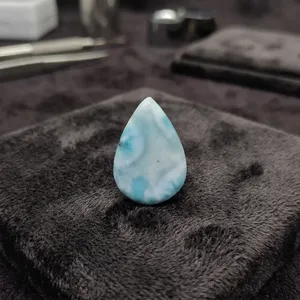 พลอยลาริมาร์สีน้ำเงินทรงหลังเบี้ยขายดีที่สุด ขายส่ง - Product Image 4