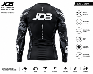 Camiseta de Compresión de Manga Larga JDB Personalizada para MMA, Ropa Deportiva para BJJ y Grappling, Transpirable, de Secado Rápido, con Estampado por Sublimación, para Gimnasio - Product Image 3