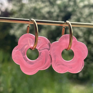 Boucles d'oreilles en résine en gros à prix réduit, multicolores, personnalisables, article de gros d'usine, fabriqué en résine - Product Image 1