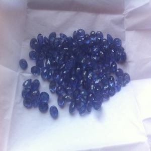 Piedras preciosas sueltas impecables óvalos facetados de tanzanita Natural de corte a cuadros azul de alta calidad para la fabricación de joyas de collar - Product Image 3