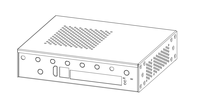Boîtier de carte mère BL-N129A-BLK NOAH4C sans ventilateur Mini ITX, prend en charge le module UPS, 1*SIM, 4*RJ45, 1*HDMI, 1*7 ports d'antenne