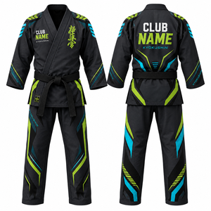 MEGAMAPLE <b>Club</b> Heat-Transfer Printed Team Name Numbers Karate Gi Moisture Wicking 100% Polyester Unisex Adult Regular Fit Short - Product Image 1