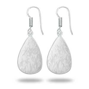 Aretes Colgantes de Scolecita Blanca, Plata de Ley 925, Estilo Vintage, Regalo para Niños, Bodas, Compromisos y Fiestas - Product Image 4