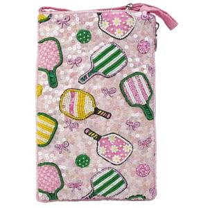 Mini sac de téléphone élégant fait main en perles de rocaille, pochette de téléphone brodée de perles pour soirée - Product Image 3
