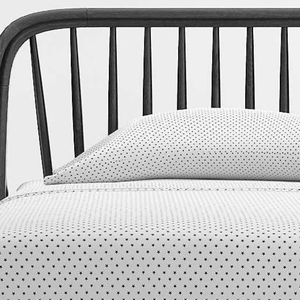 เตียงคู่ไม้เนื้อแข็งพร้อมโครงไม้สัก วัสดุทนทานสำหรับตกแต่งเฟอร์นิเจอร์ภายในบ้าน - Product Image 6