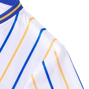 Maillot de baseball rayé noir SGRho pour femme, chemise de sport de sororité blanche, maillot d'équipe athlétique boutonné avec lettres grecques, personnalisable - Product Image 4