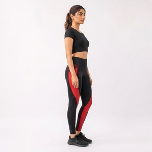 Performance women <b>leggings</b> designed with flexible fabric moisture control and comfortable fitting for intense workouts - Product Image 3