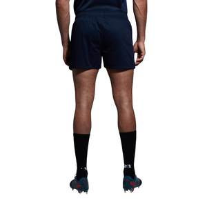 Men's Solid Navy Blue Quick Dry Athletic <b>Shorts</b> Elastic Waist Sporty <b>Woven</b> Polyester <b>Short</b> <b>Shorts</b> - Product Image 3