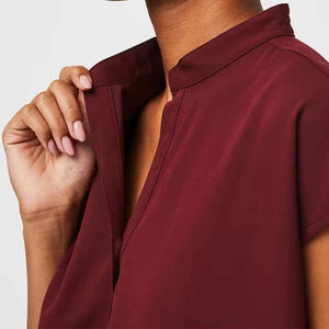 Túnica Médica Estampada Elástica y Suave para Mujer, Uniforme para Spa y Salón de Belleza, Ropa de Trabajo Personalizada para Enfermeras - Product Image 5