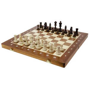 Jeu d'échecs portable pliable en bois fait main, prix d'usine de gros, avec pièces Staunton haut de gamme, jeu de société classique - Product Image 2