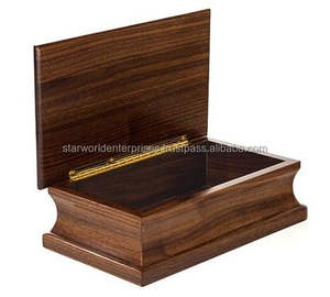 Caja de almacenamiento de madera maciza de Acacia hecha a mano, caja de madera decorativa ecológica con elegante acabado de madera de acacia - Product Image 3