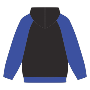 Sudaderas Soror con Mangas Raglán, Forro Polar de Algodón, Estilo Casual para Otoño e Invierno, Diseño con Bolsillos, Corte Regular, Azul y Negro, para Hermandades y Fraternidades - Product Image 5