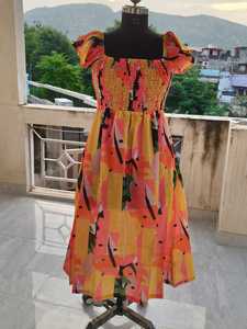 Vestido Maxi de Algodón Estampado Cómodo y Ligero para Mujer, Estilo Ajustado y Evase, Vestido Casual para Playa o Fiesta, Venta al Por Mayor - Product Image 4
