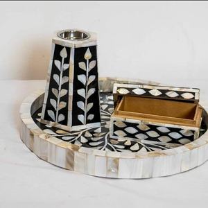 Atractivo Caja de Madera para Mubkhar con Bandeja para Servir, Quemador de Bakhoor, Anís Estrellado, Regalo Especial para Eid y Ramadán - Product Image 4