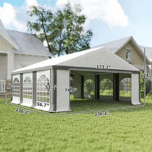 Tente de fête en PVC imperméable pour grands événements avec double paroi et murs latéraux personnalisables - Product Image 5