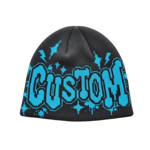 Gorro de Punto Acrílico de Alta Calidad con Logotipo Personalizado, Estilo Deportivo Urbano, Color Negro, Servicio OEM, Unisex para Adultos - Product Image 1