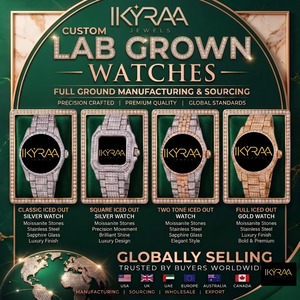 นาฬิกาข้อมือรุ่นลิมิเต็ดอิดิชั่น ดีไซน์หน้าปัดสี่เหลี่ยม ชุบทองคำสีกุหลาบ ตัวล็อคแบบกดซ่อน ประดับเพชรแล็บโกรว์ ระบบควอตซ์ เหมาะสำหรับทุกเพศทุกวัย สวมใส่ได้ทุกวัน - Product Image 4