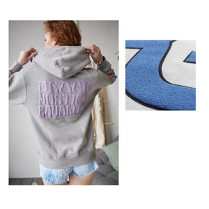 Conjunto de Sudadera con Capucha y Pantalones Anchos de Felpa de Algodón Sólido Personalizado por el Fabricante, Diseño de Diamantes de Imitación, Doble Cintura, Holgado, Oversize, Invierno - Product Image 6