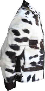 Cow <b>Hair</b> Jacket Men's Leather Fashion Short Body Down Style Genuine Cow Grain Leather Jacket for Men leather - Product Image 3