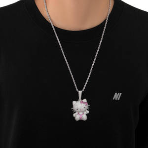 Collar con Colgante de Moissanita de Alta Calidad, Joyería de Lujo para Regalos de Aniversario, Festivales y Uso Diario, Disponible en Oferta - Product Image 3