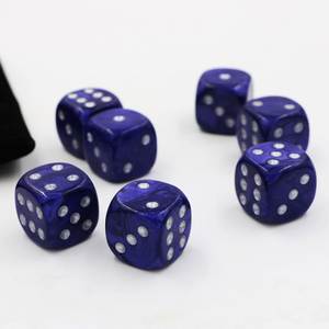 <b>DICE</b> HANDMADE RESIN PATTERN ECO-friendly Portable 6 Sided Acrylic Round Corner Standard Game D6 <b>Dice</b> for Yahtzee Game - Product Image 4
