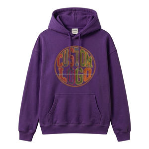 Sweats à capuche oversize en gros, broderie de logo personnalisée, impression numérique, molleton de coton, OEM ODM, streetwear, vacances, vente en gros, faible MOQ - Product Image 5