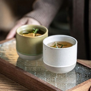 Taza de Café/Té de Cerámica Estilo Japonés Wabi-Sabi, Glaseado Vintage Transformado en Horno, Artesanal, Apta para Lavavajillas y Resistente al Calor - Product Image 3
