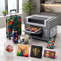 Imprimante jet d'encre à plat multifonction UV A3 3253 avec double tête d'impression I3200HD pour verre/PVC/badges/enseignes/patchs TPU
