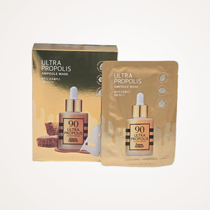 มาส์กหน้าไฮโดรเจล JAMINKYUNG Jamingyeong Propolis Ampoule Mask 20 กรัม 10 แผ่น แผ่นมาส์กหน้า แผ่นมาส์กหน้าจากเกาหลี ผิวกระจก - Product Image 3