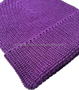 Bonnet unisexe en tricot fait à la main, point anglais, bonnet d'hiver doux à revers pour hommes femmes nœuds lettre Camouflage Sports Ski Beach - Product Image 4