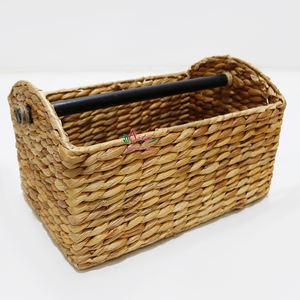 Artex Dong Thap caja de pañuelos de algas marinas tejidas a mano soporte de almacenamiento cesta de jacinto de agua de la fábrica de Vietnam - Product Image 1