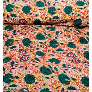 Vêtements pour femmes et filles, tissu léger et tendance, imprimé à la main avec motifs floraux, décontracté, décoration intérieure, couture ART&ART, tissu de haute qualité - Product Image 4