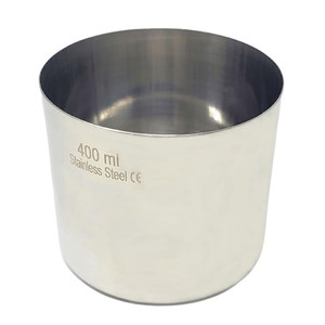 Crisol de Acero Inoxidable FENTEX de 400 ml, Vaso de Laboratorio Multifuncional, Taza de Laboratorio con Fondo Plano, Autoclavable, ODM OEM - Product Image 1