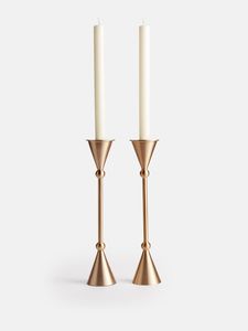 Modern Aluminum Candle Holder Luxury Metallic Decorative Piece For Wedding <b>Table</b> Home Decor And Events - Product Image 5